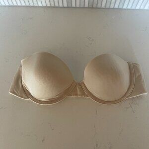 Maidenform‎ Comfort Devotion Strapless Bra, Underwire in Nude, 34B, 04155T